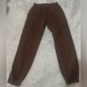 brown brandy melville sweatpants